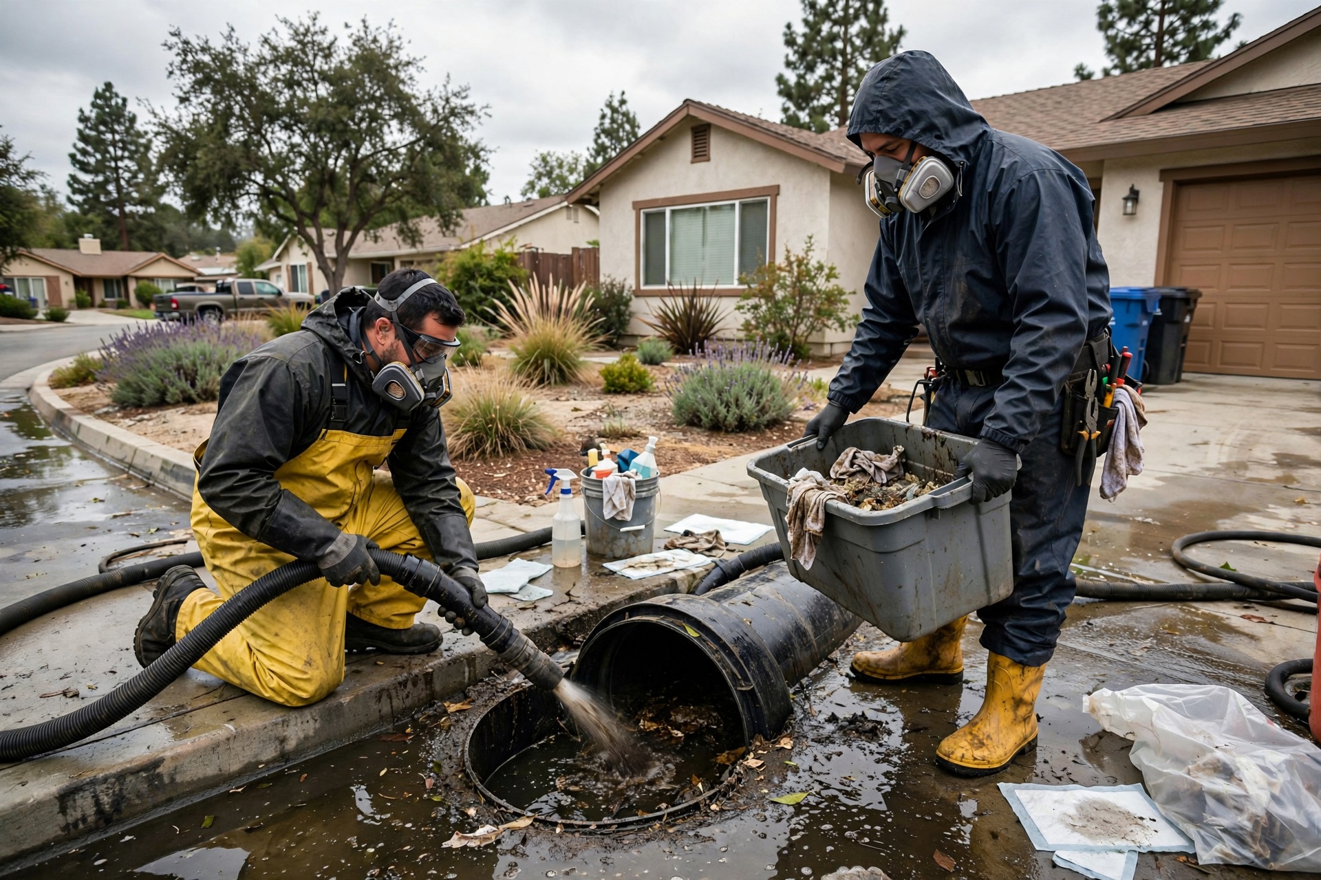 sewage cleanup in Antelope Crossing