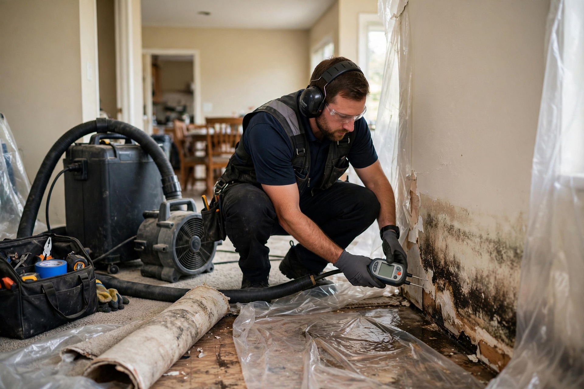 sewage cleanup in Arcade Creek